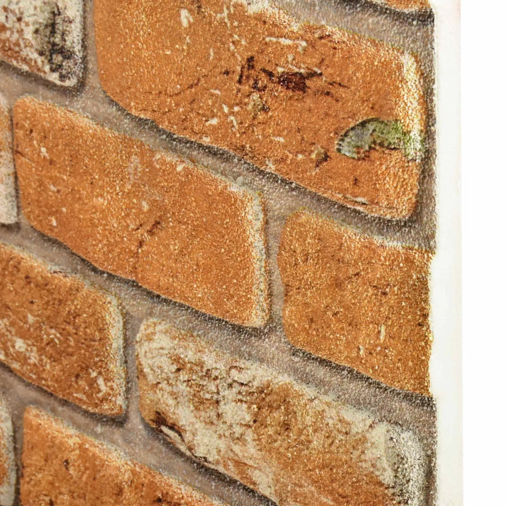 Pannelli da parete 10 pz Mattone 100 x 50 cm Schiuma EPS CFW3308147