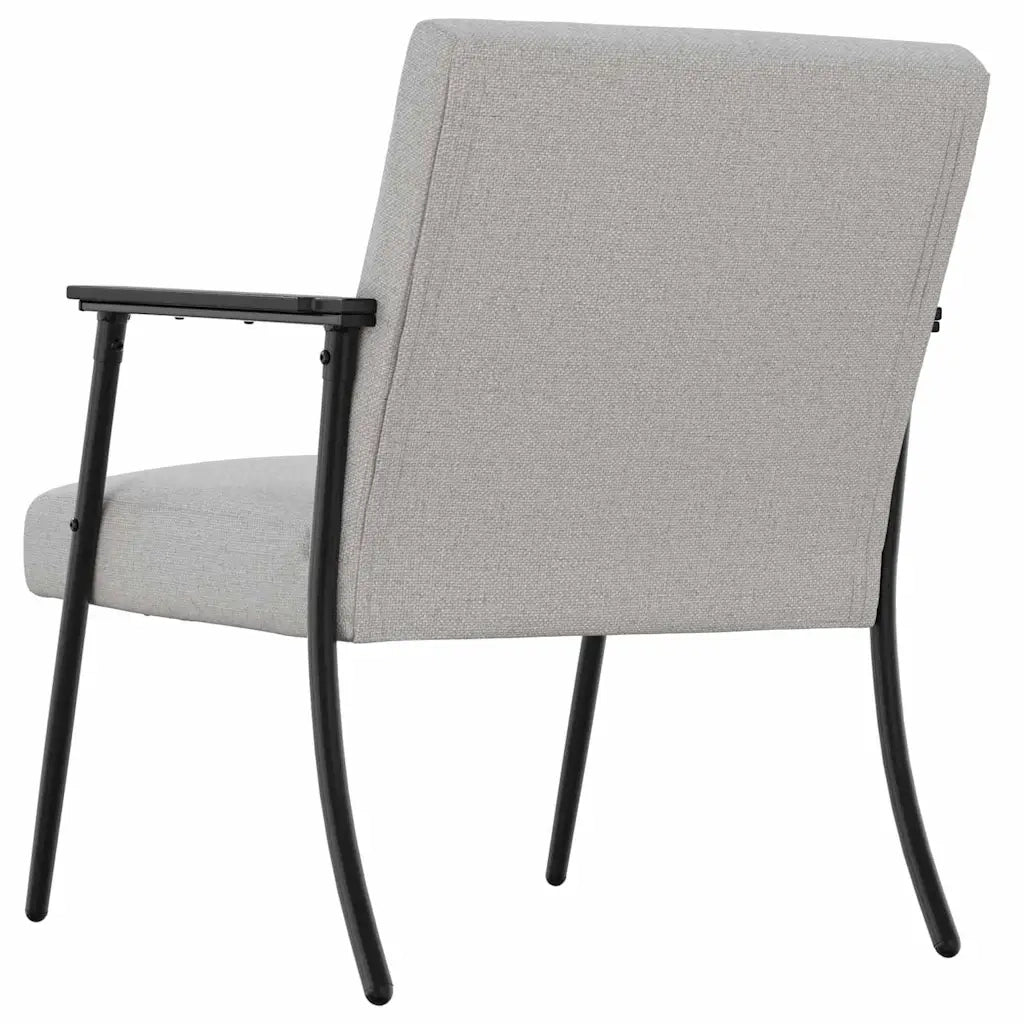 Poltrona-Divano Sedia-Poltroncina Grigio Nuvola Tessuto 993609