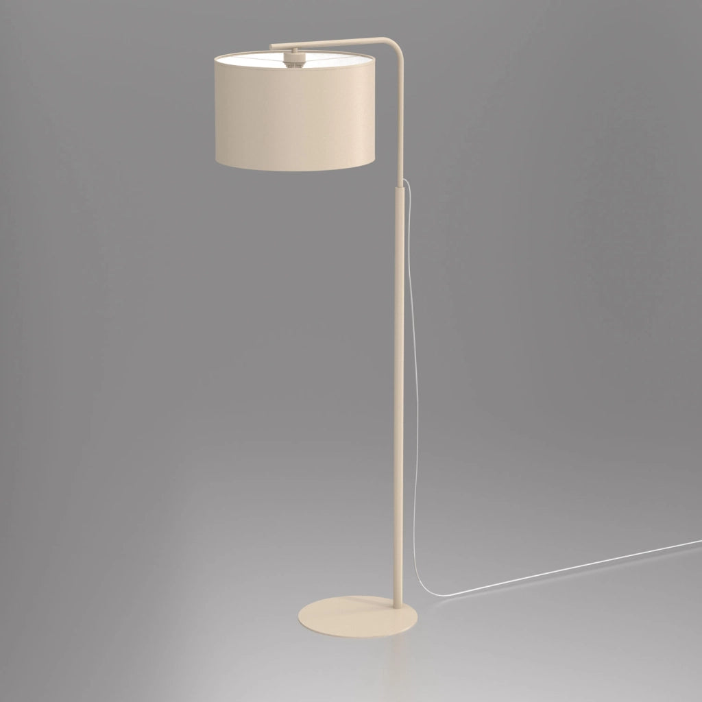 Lampada da terra Arden beige metallo 1xE27 Luminex