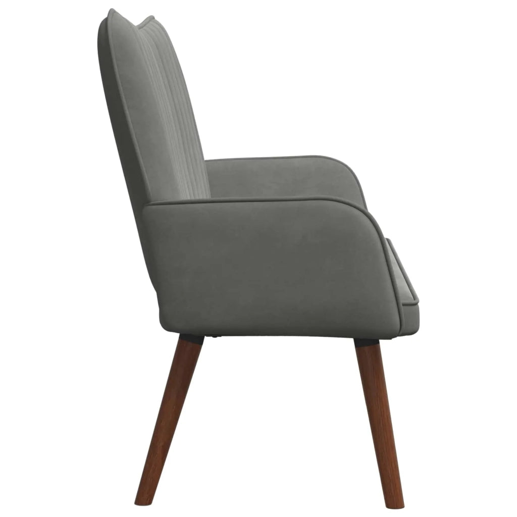 Sofa a Due Posti Grigio scuro 115 x 61 x 87 cm Velluto