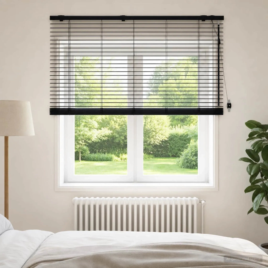Tenda Veneziana Nero 140 x 160 cm 35 mm 42015499