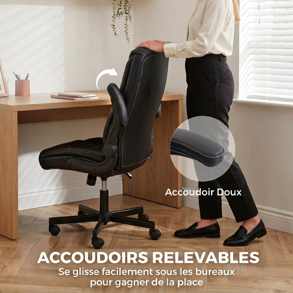 Sedia da Ufficio Ergonomica ¨C Xylo ¨C Braccioli Regolabili Schienale Alto Nero