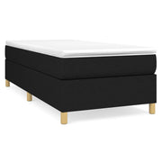 Letto singolo | Letto per adulti | Struttura Letto a Rete a Molle Nero 80x200 cm Tessuto