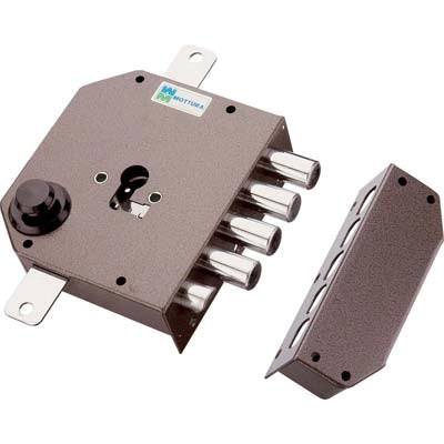 SERRATURA LEGNO APPLICARE 38630 MOTTURA  F.SAGOM M2 TRIPL+SCR E.MM 63 DX