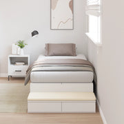 Struttura letto con contenitore Bianca 90x190 cm