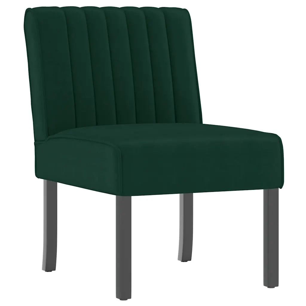 Sedia Pantofola Verde Scuro in Velluto 352453