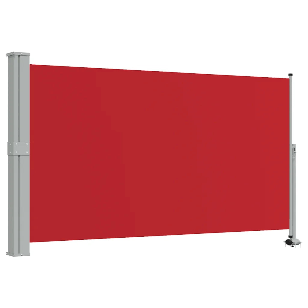 Tenda da Sole Laterale Retrattile per Patio 140x300 cm Rossa