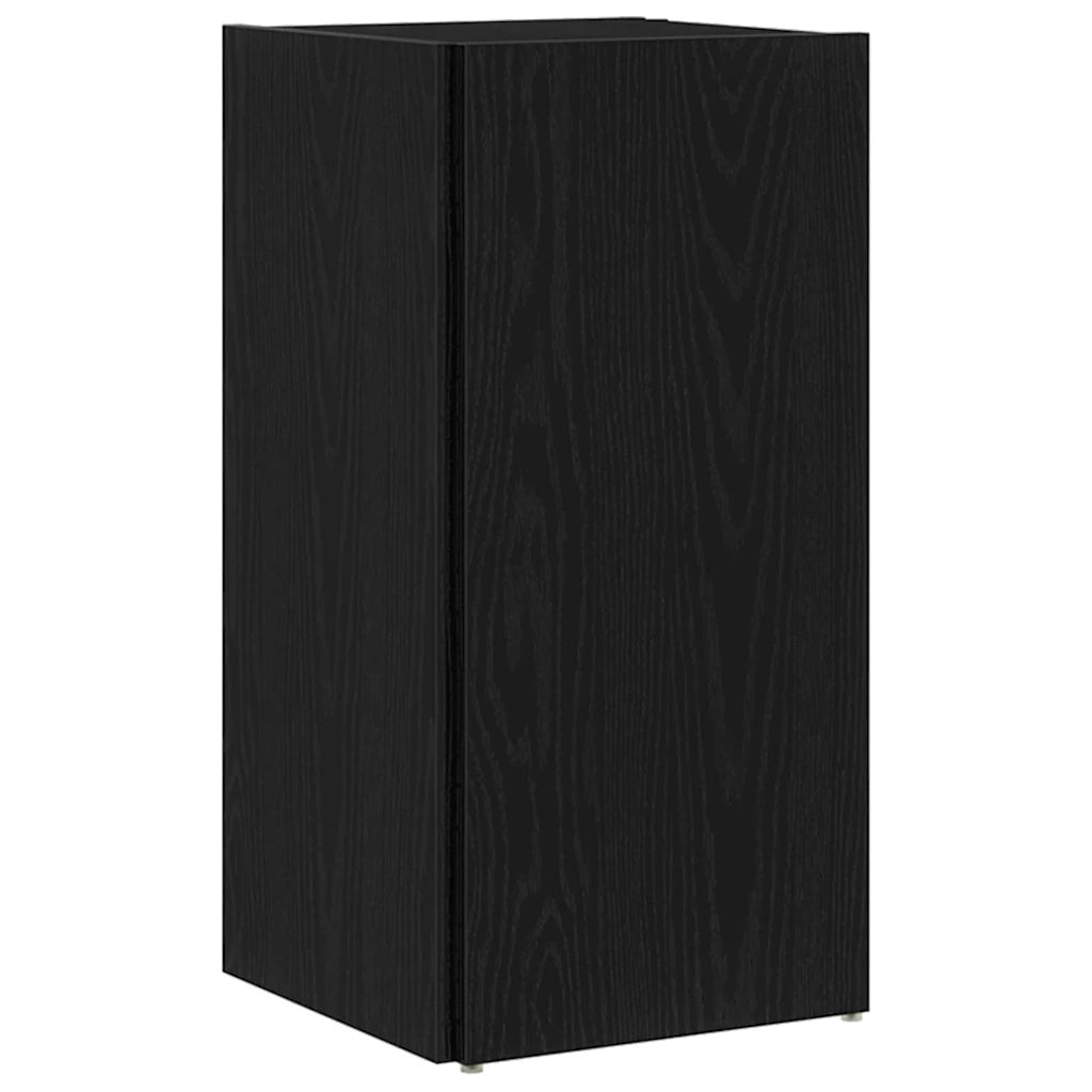Mensole angolari Rovere Nero 33 x 33 x 67 cm Legno multistrato 862690
