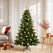 Albero di Natale artificiale con palline 150 cm 150 LED 3465672