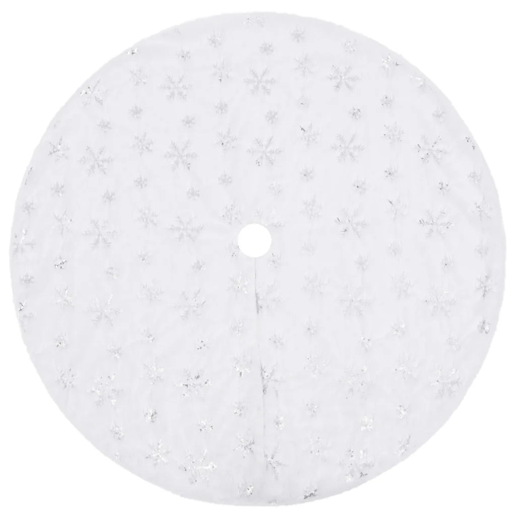 Gonna per Albero di Natale Bianca 122 cm in Pelliccia Sintetica