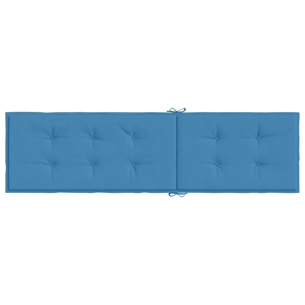 Cuscino per Sdraio Blu Mélange (75+105) x 50 x 4 cm in Tessuto 4002491