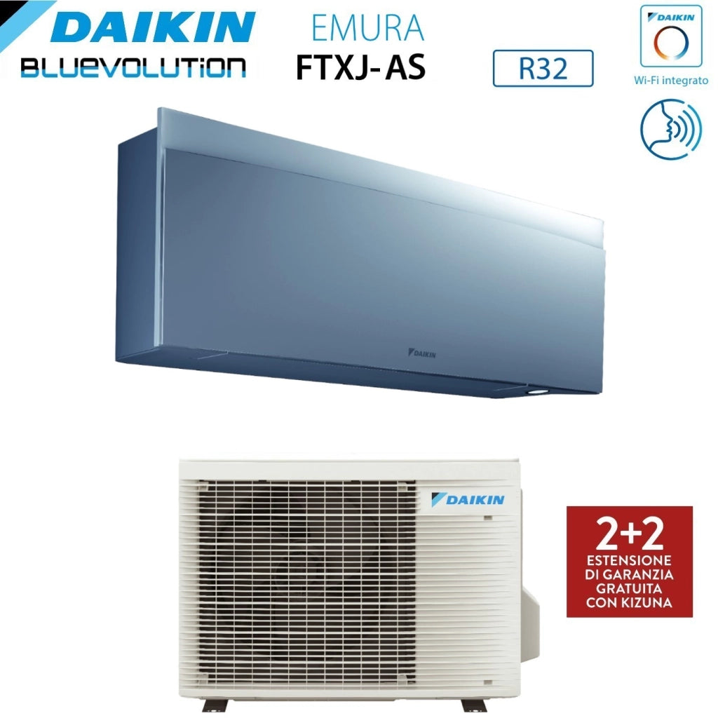 Condizionatore Daikin Emura Silver III 9000 Btu FTXJ25AS R-32 Wi-Fi Integrato Argento Garanzia Italiana