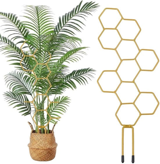 10 pezzi di sostegno per piante da interni 35 cm - Supporto per fiori rete metallica per piante da giardino - Lattice in plastica per piante da giardino