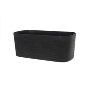 Fioriera XL con riserva d'acqua - GARDEN ID Respect - Nero-Antracite 80 x 38 cm - 100% rifiuti domestici - 100% riciclabile