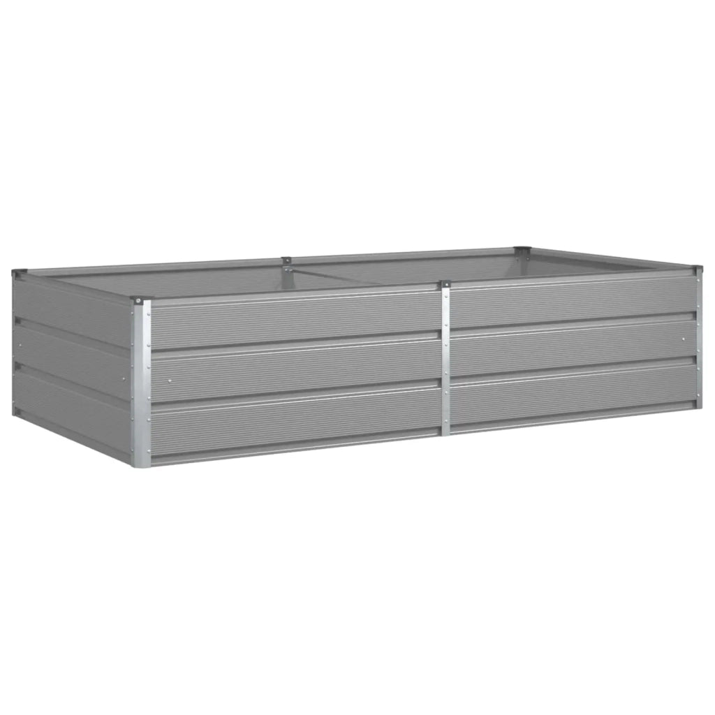 Fioriera | Cassetta per fiori | Vaso Grigio chiaro 195 x 100 x 45 cm Acciaio zincato