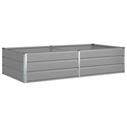 Fioriera | Cassetta per fiori | Vaso Grigio chiaro 195 x 100 x 45 cm Acciaio zincato