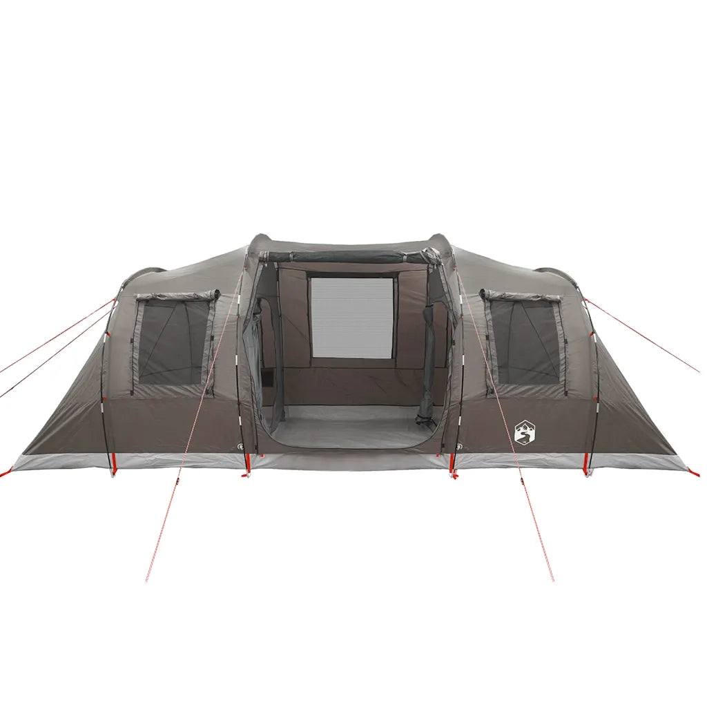 Tenda da Campeggio a Tunnel per 4 Persone Marrone Impermeabile 4009414
