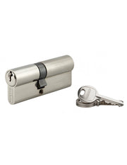 Cilindro europeo SA 35 x 45 mm nichelato, 3 chiavi con vite di 40 mm – THIRARD