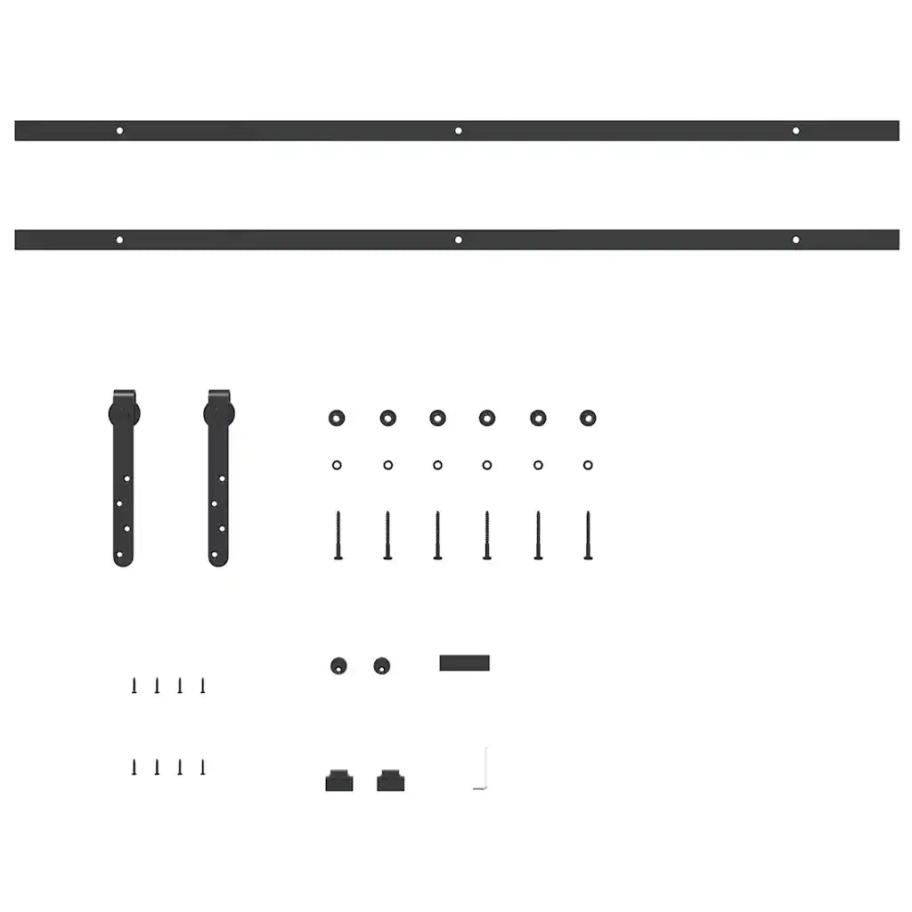 Kit Anta Scorrevole Armadio in Acciaio al Carbonio 113 cm 4009668