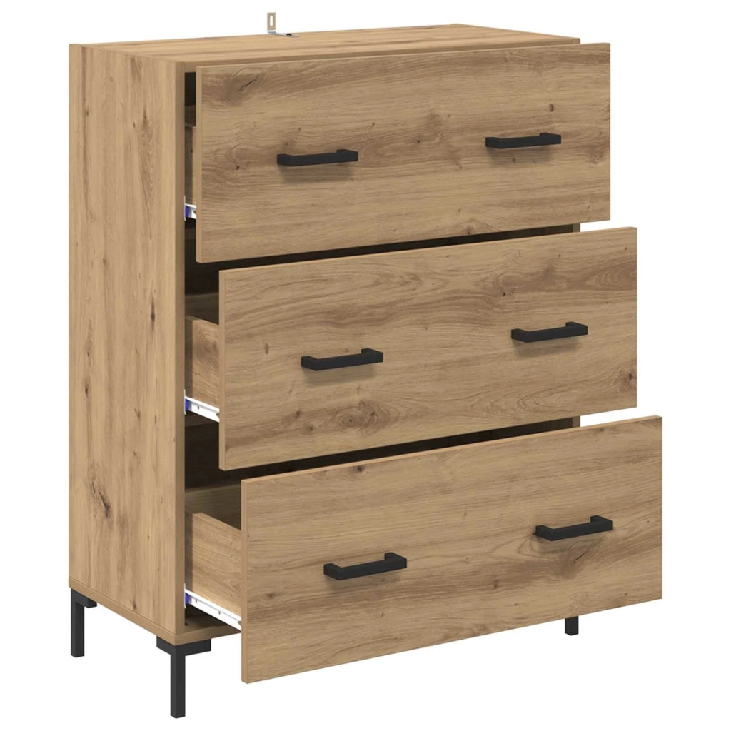 Credenza con cassetto Rovere artigianale 69,5 x 34 x 90 cm 881505