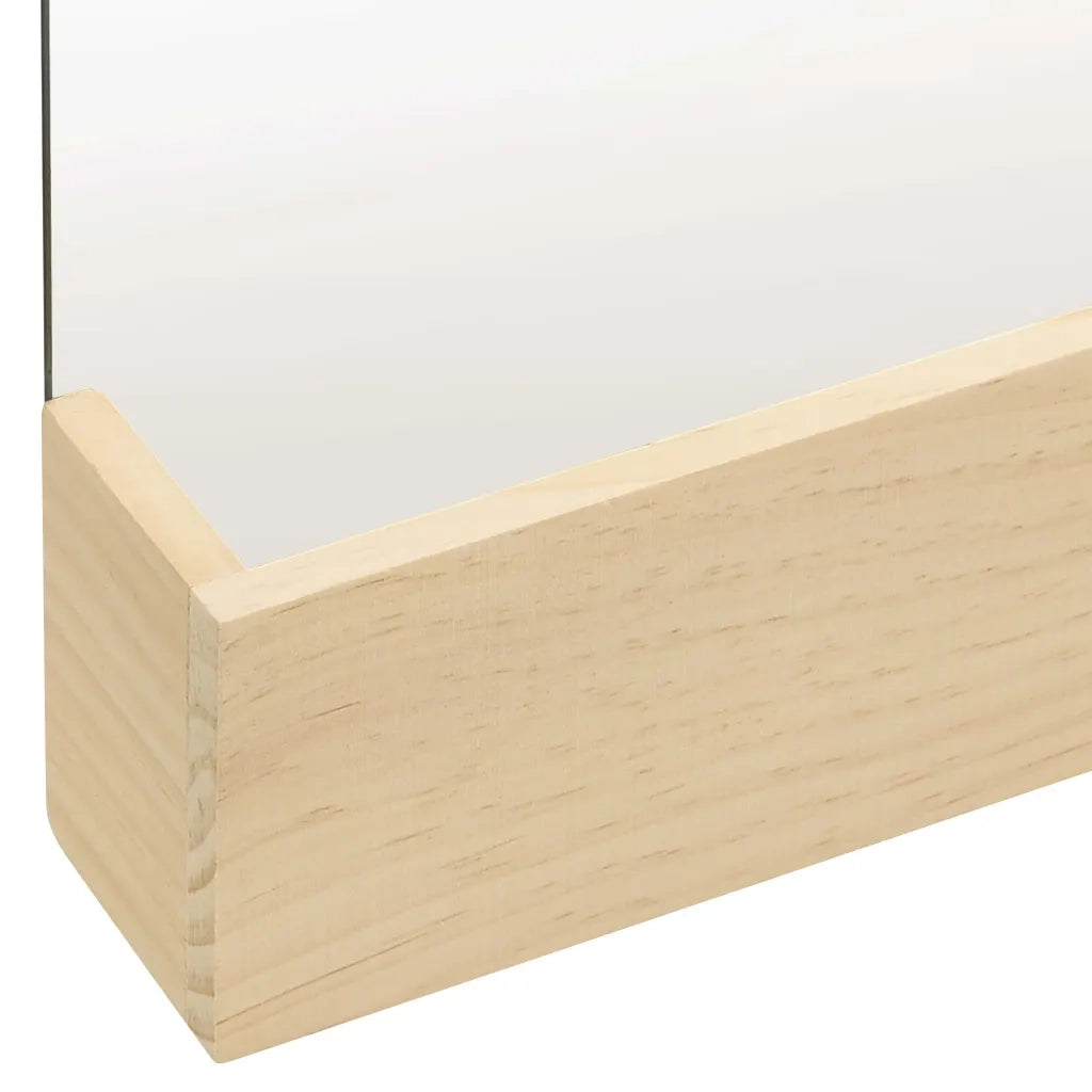 Specchio da Parete in Legno Massello di Pino 23x39,5 cm 322802