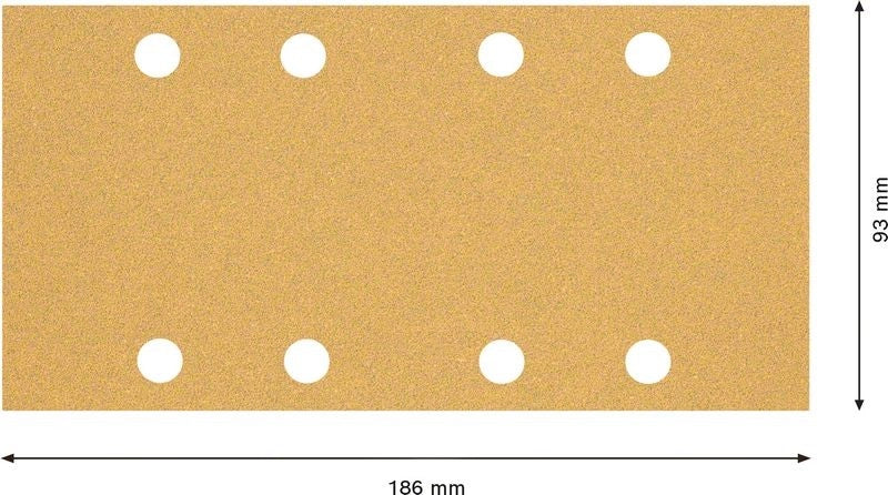 2608900854 - Set 10 fogli abrasivi C470 , P60, 93 x 186mm , EXPERET for LEGNO+VERNICE