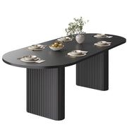 Tavolo da pranzo allungabile con piano regolabile; in MDF e metallo; nero; 120 × 80 × 75;5 cm