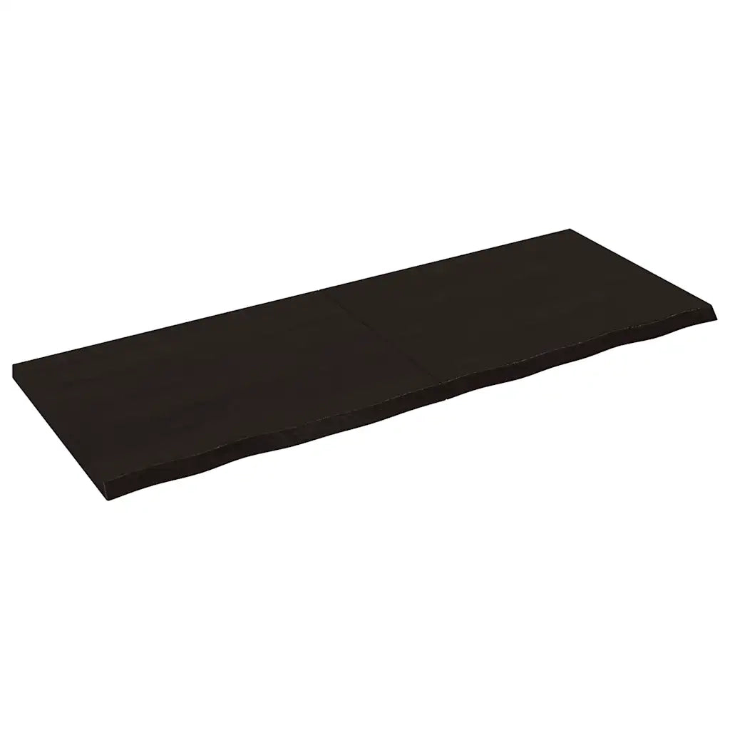 Piano Bagno Marrone Scuro 160x60x(2-4)cm Legno Trattato 3156255