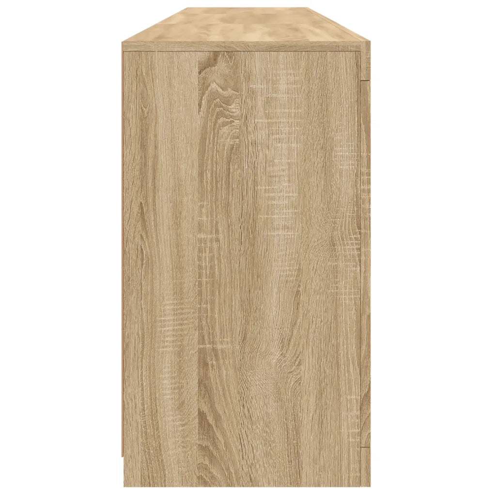 Credenza | Madia | Buffet da pranzo | Armadio da pranzo con Luci LED Rovere Sonoma 181,5x37x67 cm