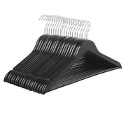 Set di 50 appendiabiti in acero con scanalature e barra girevole a 360 gradi per pantaloni colore nero 12_0003789