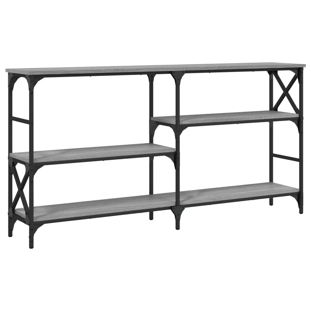 Tavolo Consolle Grigio Sonoma 150x29x76,5 cm Legno Multistrato 835472