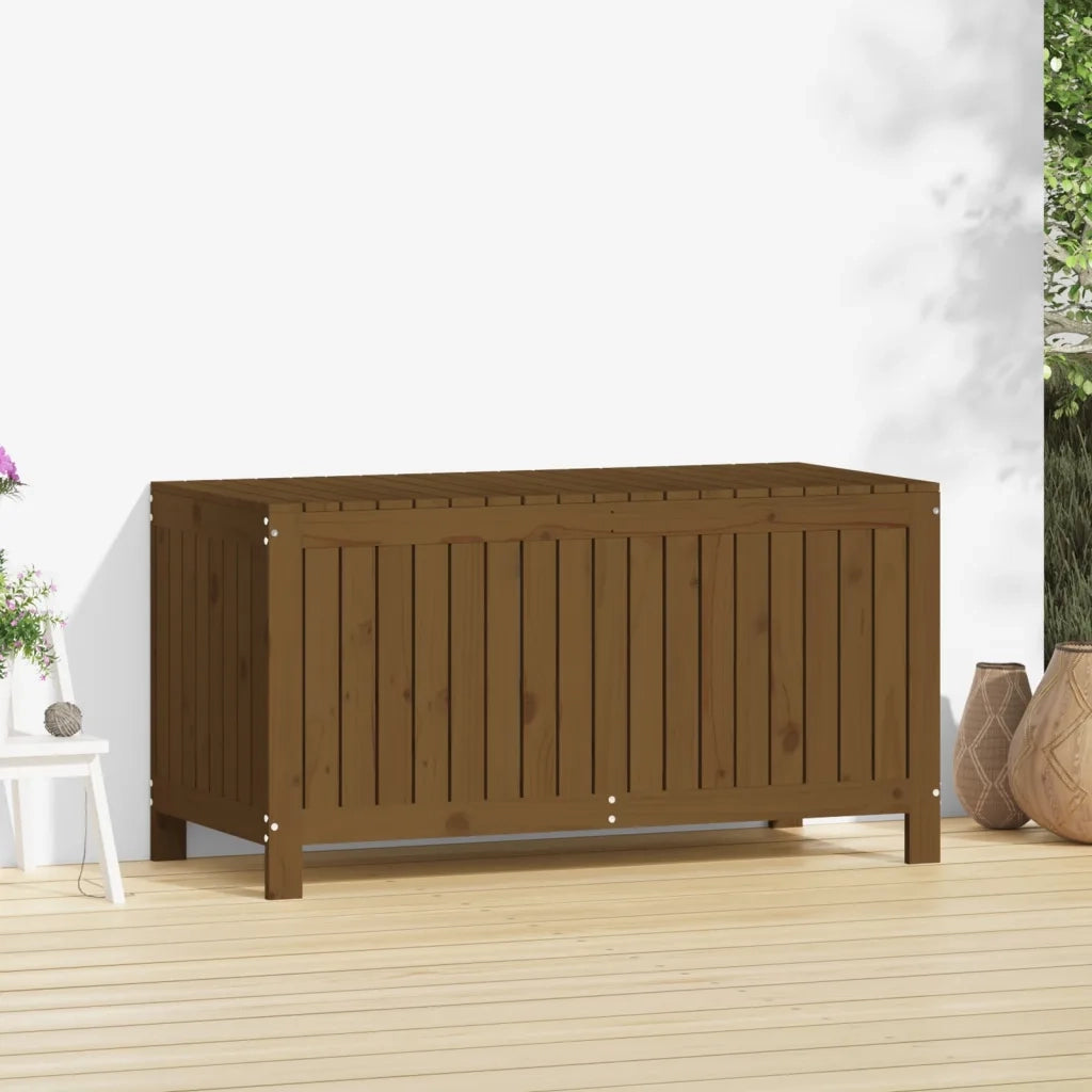 Contenitore da Giardino Ambra 121x55x64 cm Legno Massello Pino 823846