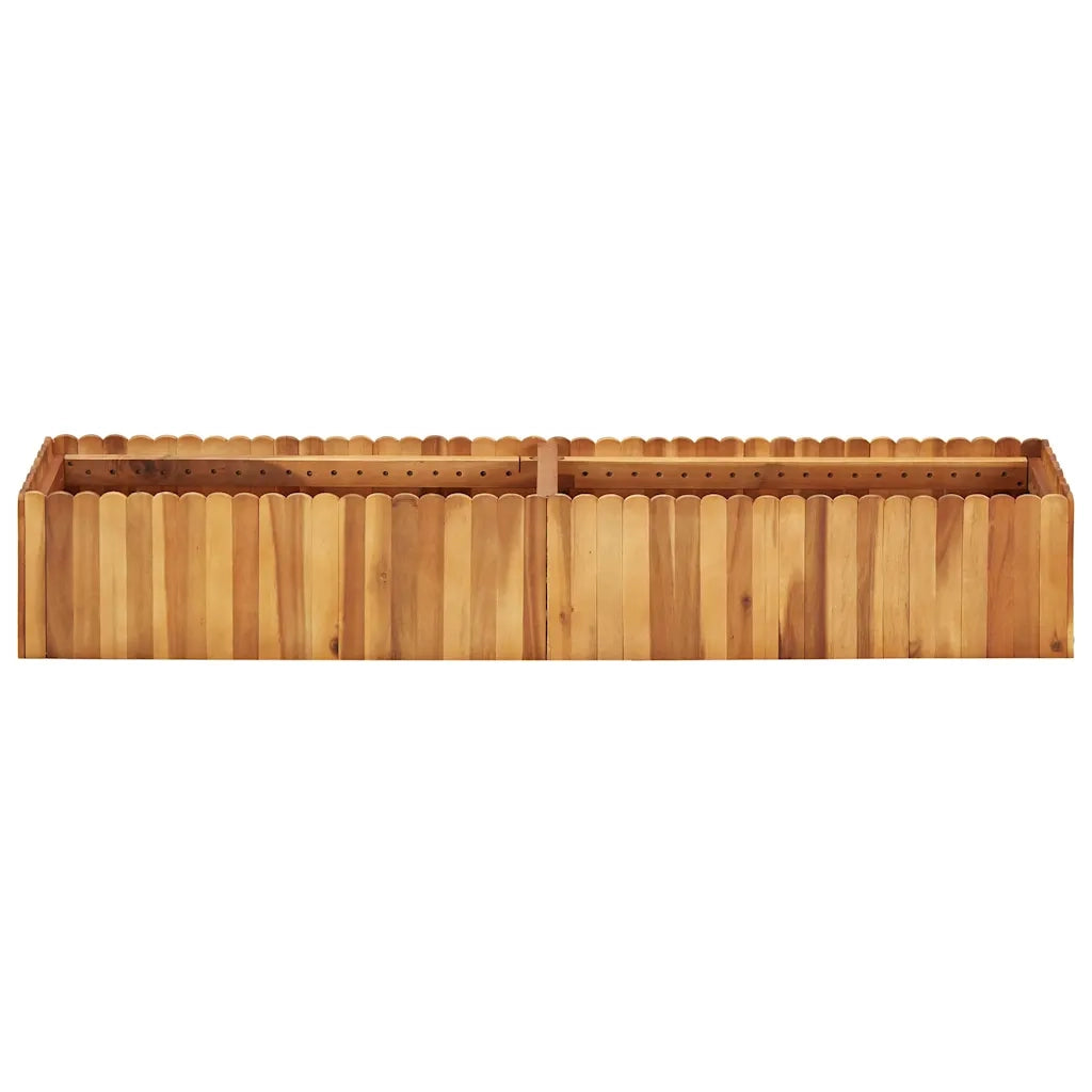 Fioriere | Cassetta per fiori | Letto Rialzato da Giardino 150x30x25 cm in Massello di Acacia