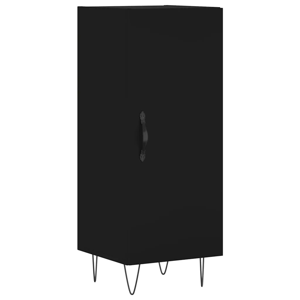 Credenza | Madia | Buffet da pranzo | Armadio da pranzo Nero 34,5x34x90 cm in Legno Multistrato