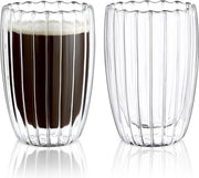 Set di 2 Tazze Isolate a Doppia Parete per Caffè Macchiato con Capacità 450ml, Resistenti al Calore, Insulate per Cappuccino e Latte