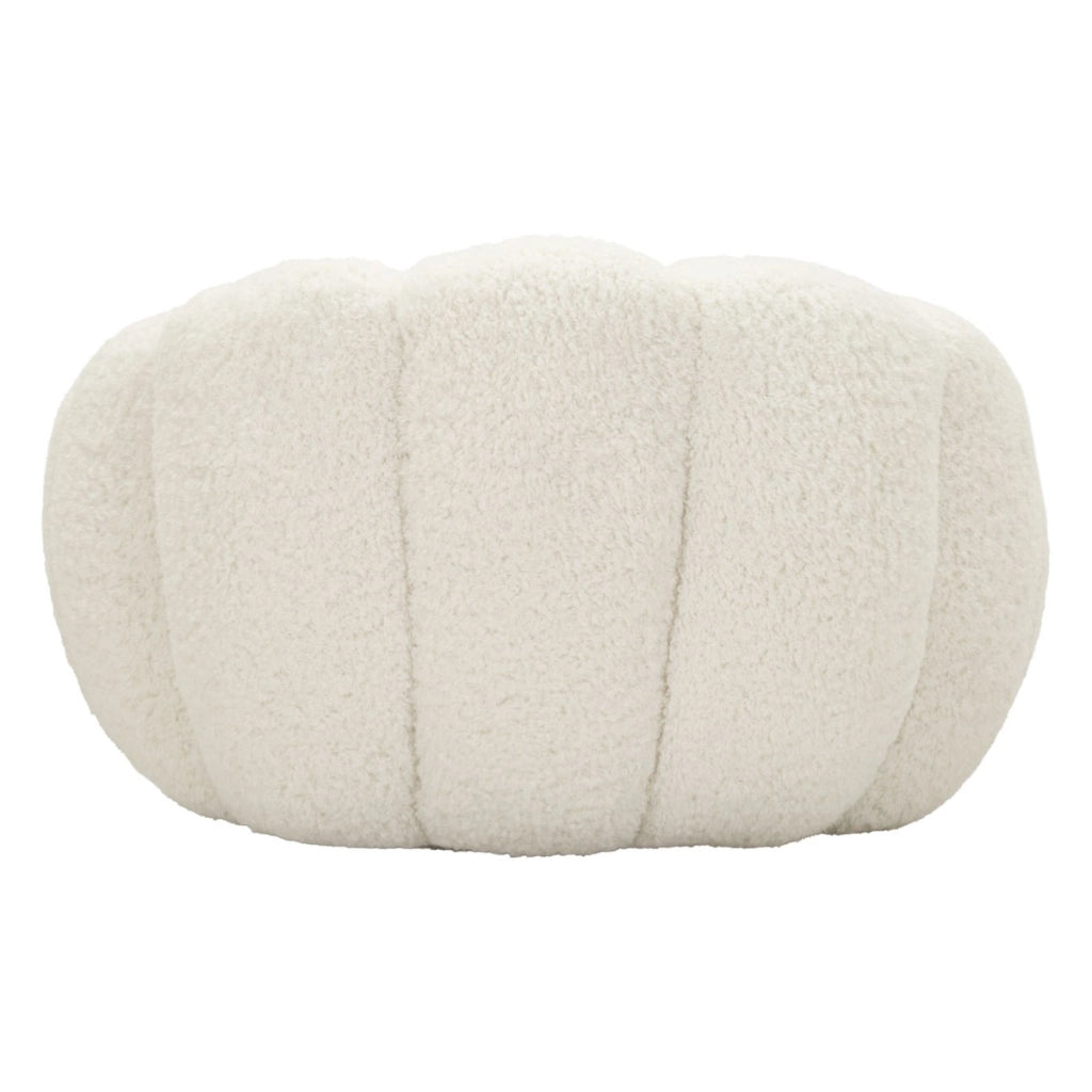 Poltrona Bubble in tessuto boucle' bianco