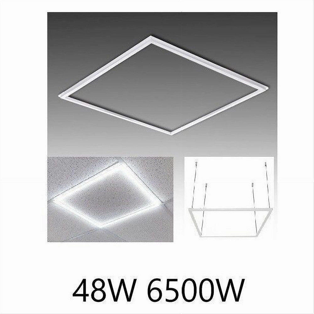 Trade Shop - Pannello Led Telaio Luminoso Cornice 60x60 Cm 48 W 5700lm Lampadario Sospensione Tot - -bianco Freddo      -