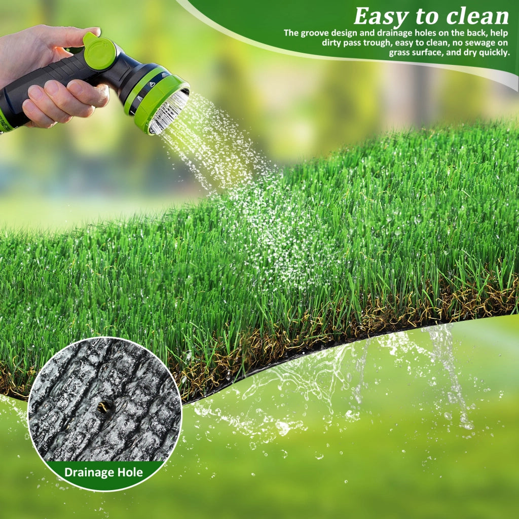 Prato sintetico artificiale 20 mm 1×2 m resistente ai raggi UV antiscivolo senza manutenzione per interno ed esterno