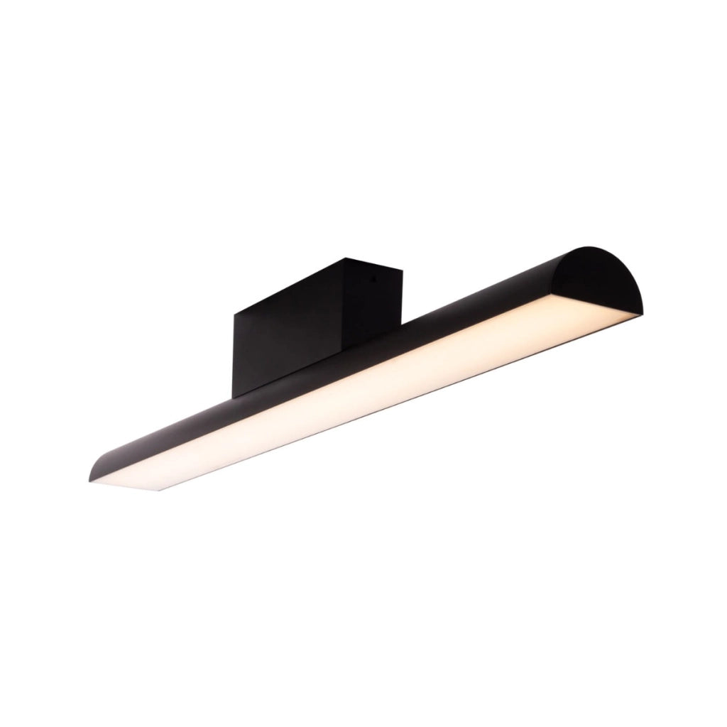 Plafoniera/applique LED TAMPA Maxlight nera 60cm 6W IP44