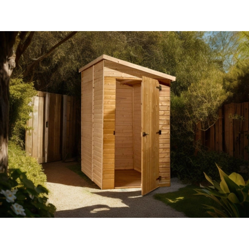 Casetta in legno da giardino con tetto catramato – 120x200 cm – pannelli 16 mm, porta cieca e struttura compatta – ED1220.02 Foresta