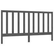 Testiera | Testata per Letto Grigia 206x4x100cm in Legno Massello di Pino
