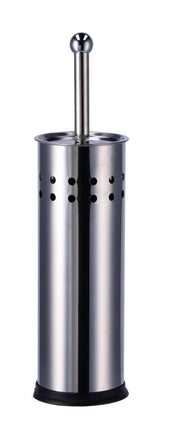 Portascopino WC Cromato Forato in Acciaio 9,5 x 38,5 cm