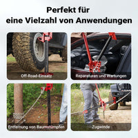 Binda per auto e fuoristrada, cric di sollevamento, portata max 3000 kg, altezza di sollevamento max 76 cm