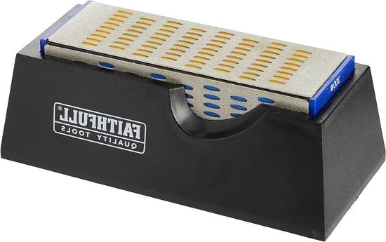 Pietra di affilatura a 4 facce - Multifunzione - Grit fine e grosso