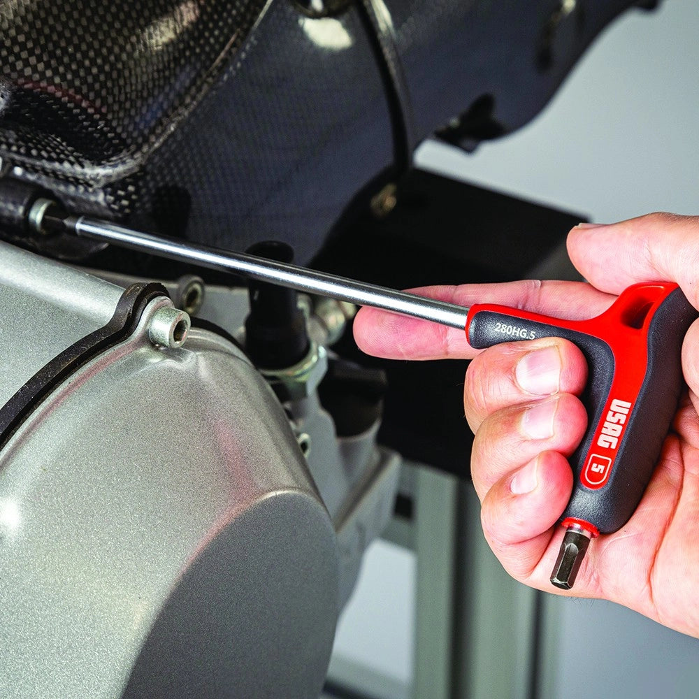 Usag art. 280hg chiave maschio esagonale da 4,0mm con impugnatura bimateriale