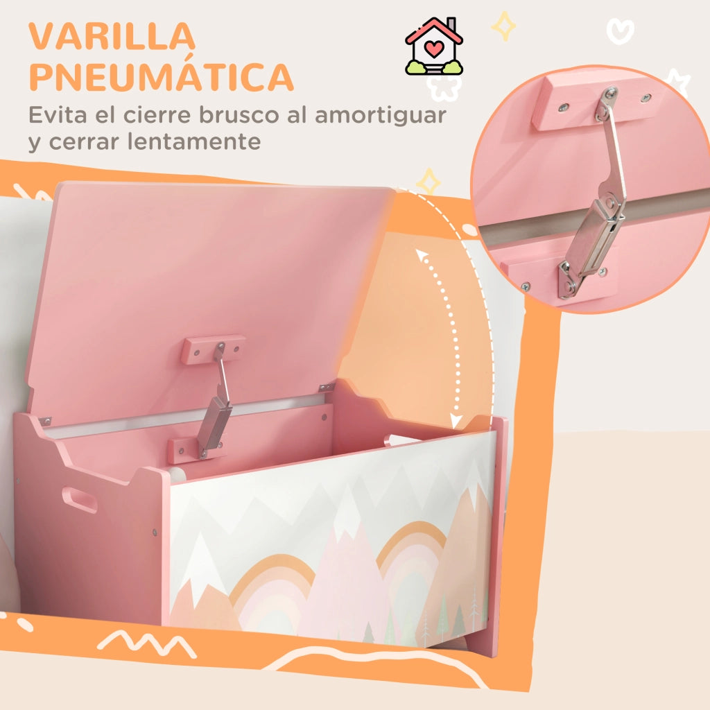 Casetta Portagiochi per Bambini ¨C zephmum ¨C 60x37x39 cm Rosa