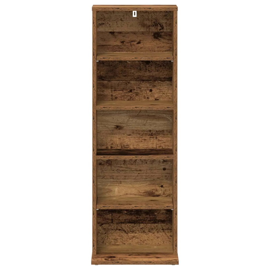 Mobile per CD Legno antico 33 x 23,5 x 97,5 cm 8012702