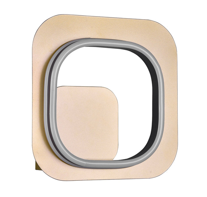 Applique da Interno a LED in Metallo Nero e Oro