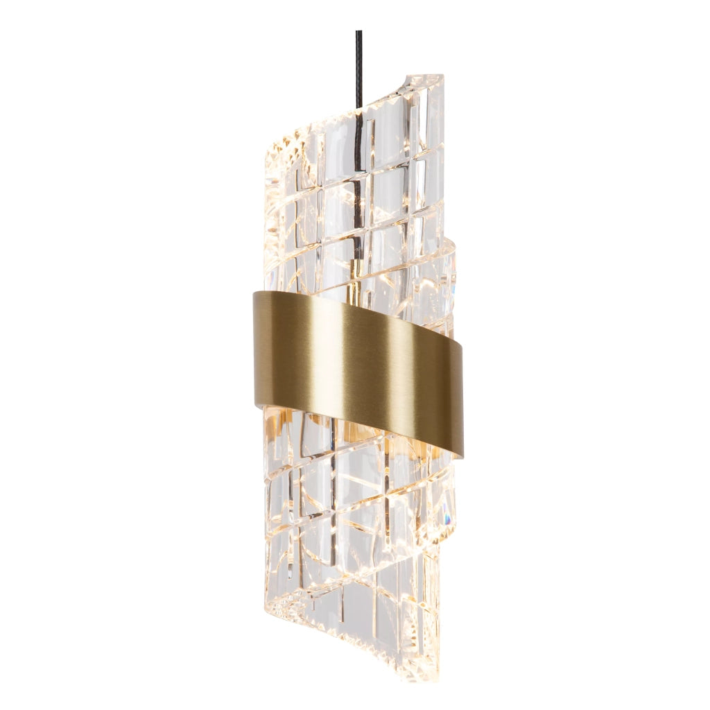 Lampada sospensione KLIGANDE oro vetro LED 7W Lucide