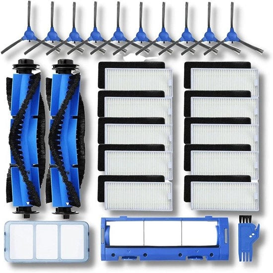 Accessori per aspirapolvere eufy 11S 15C 30C 35C: filtro, set di setole laterali e set di setole principali, 25 pezzi